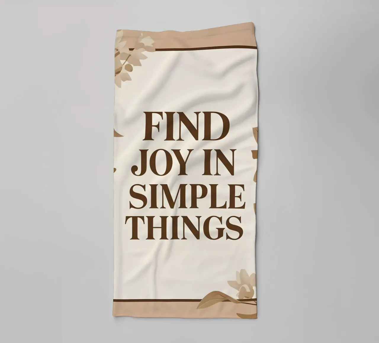 Find Joy in Simple Things towel by Botanical Gallery