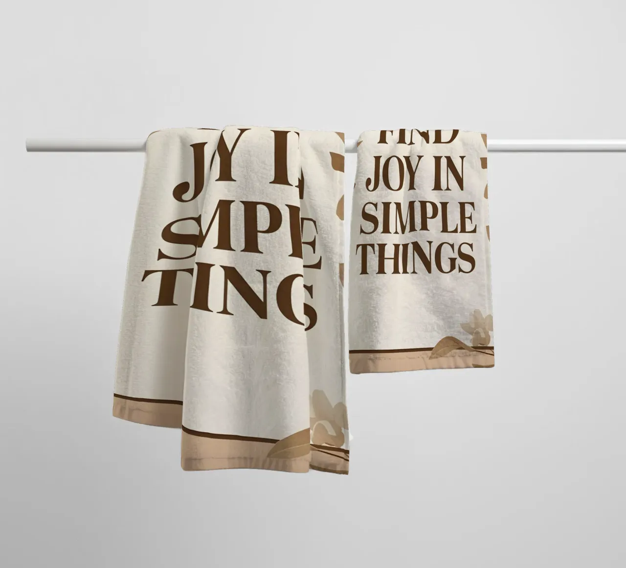 Find Joy in Simple Things towel by Botanical Gallery