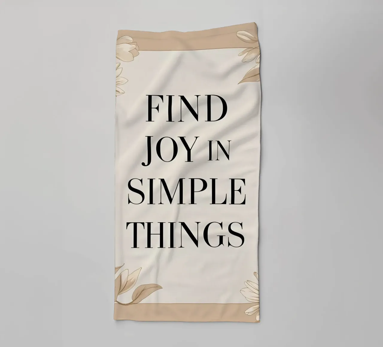Find Joy in Simple Things towel by Botanical Gallery