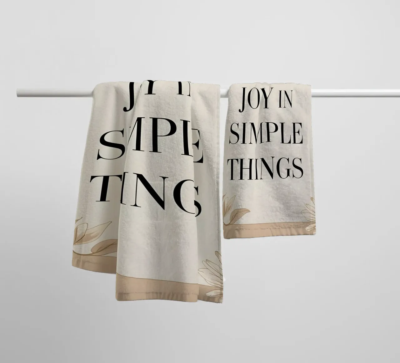 Find Joy in Simple Things towel by Botanical Gallery