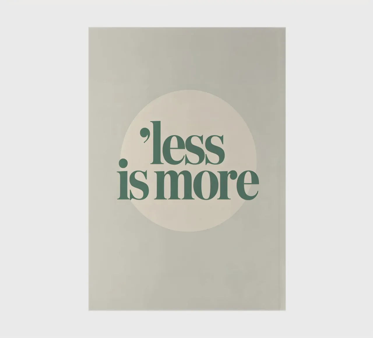 Less is More notebook by Botanical Gallery