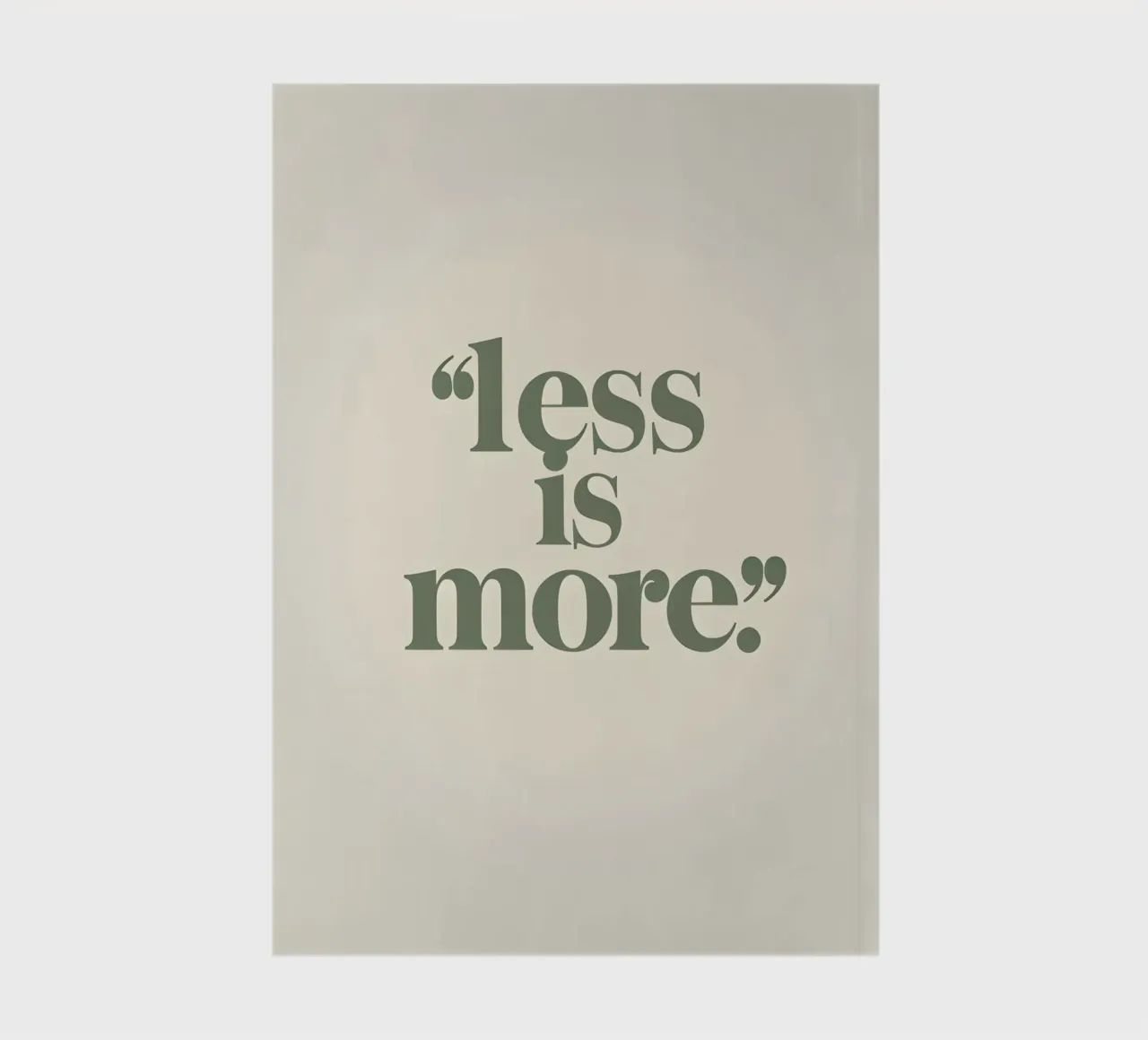 Less is More notebook by Botanical Gallery