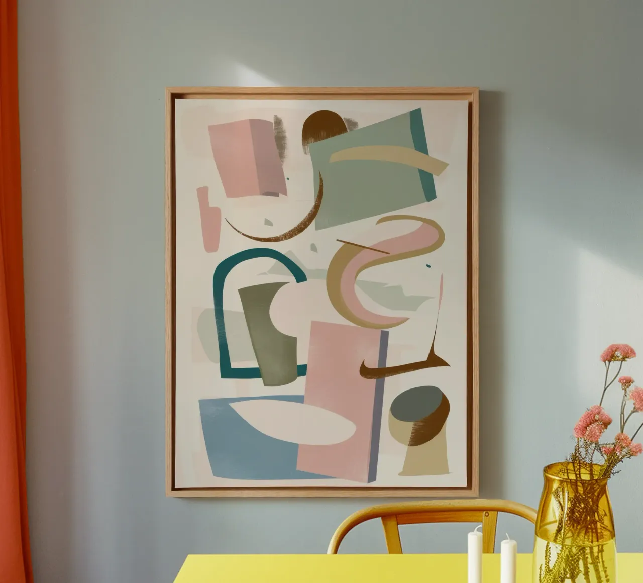 Pastel Object Serenity canvas with Floater frame by Echo Saber