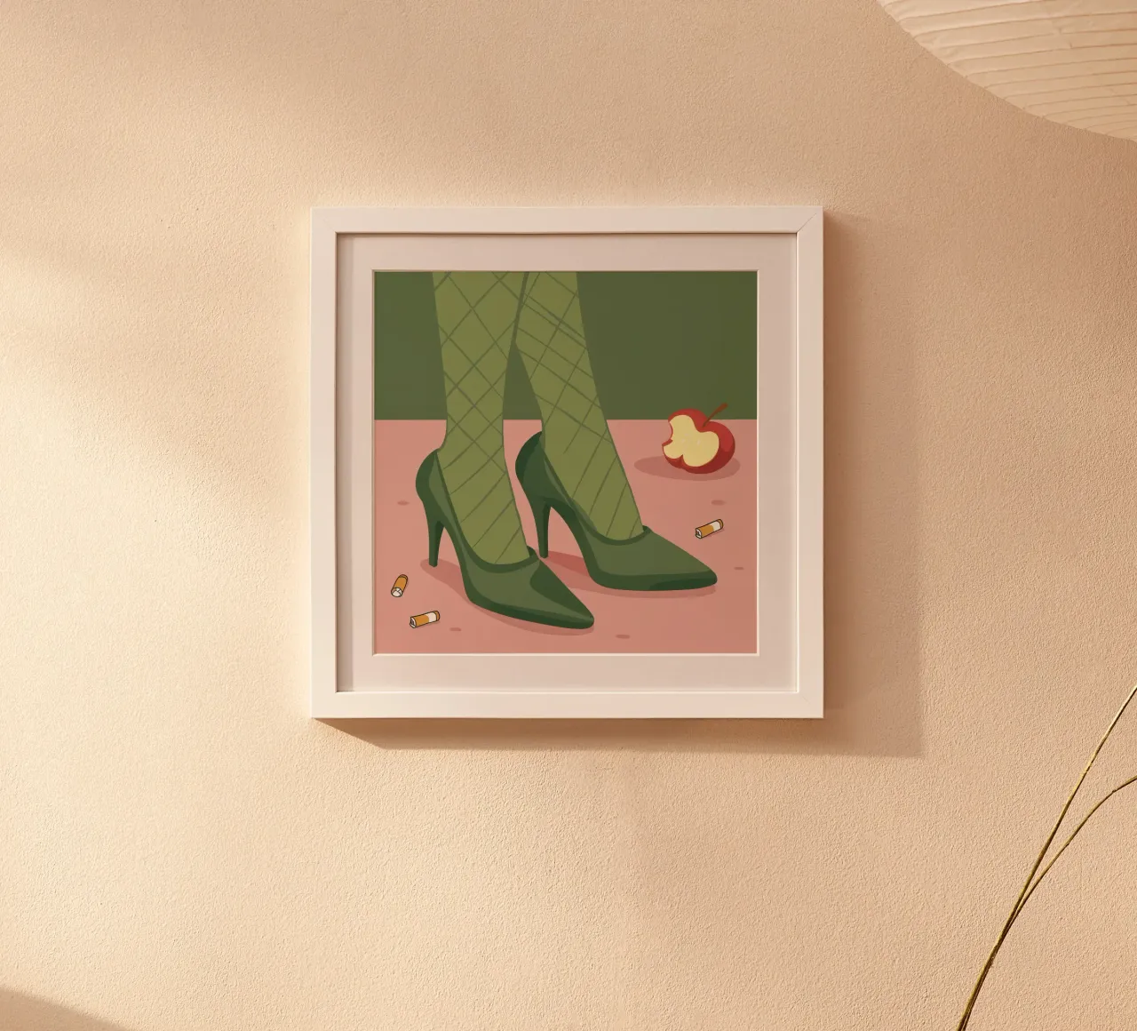 Riposo verde interrotto poster con telaio in plastica da Echo Saber