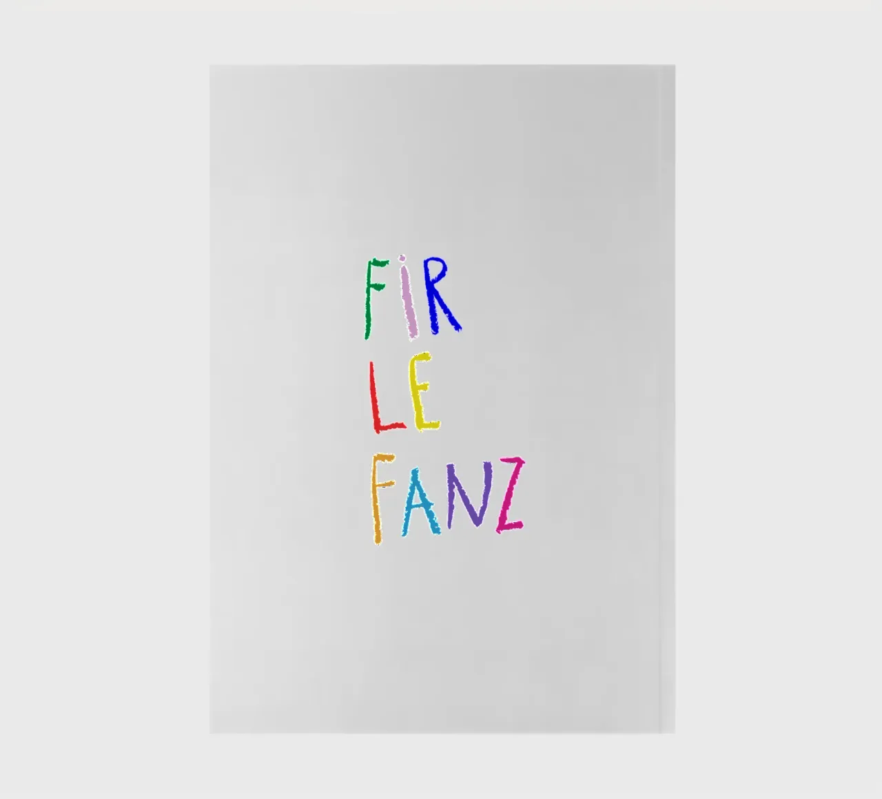 Firlefanz - bunt notebook by Brushmeetspaper