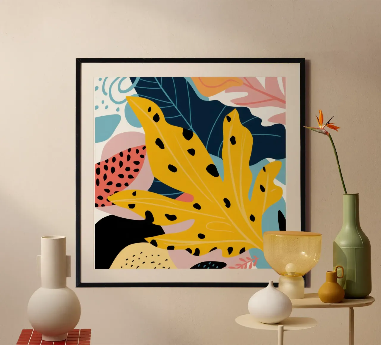 Fogliame astratto autunnale poster da Echo Saber