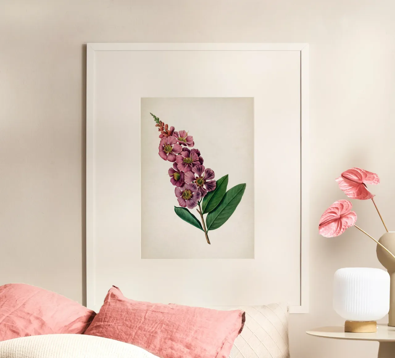 Vintage Denisse 2 Lagerstroemia Regina poster con telaio in alluminio da Vintage Print Collection