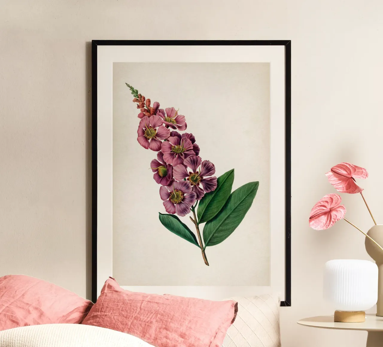 Vintage Denisse 2 Lagerstroemia Regina poster con telaio in alluminio da Vintage Print Collection