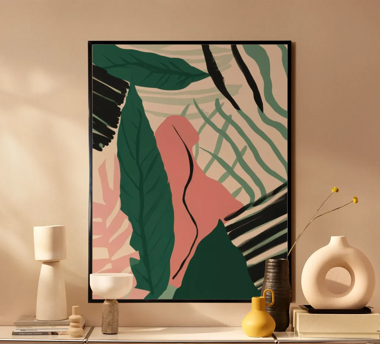 Frammenti di giungla geometrica poster da Echo Saber