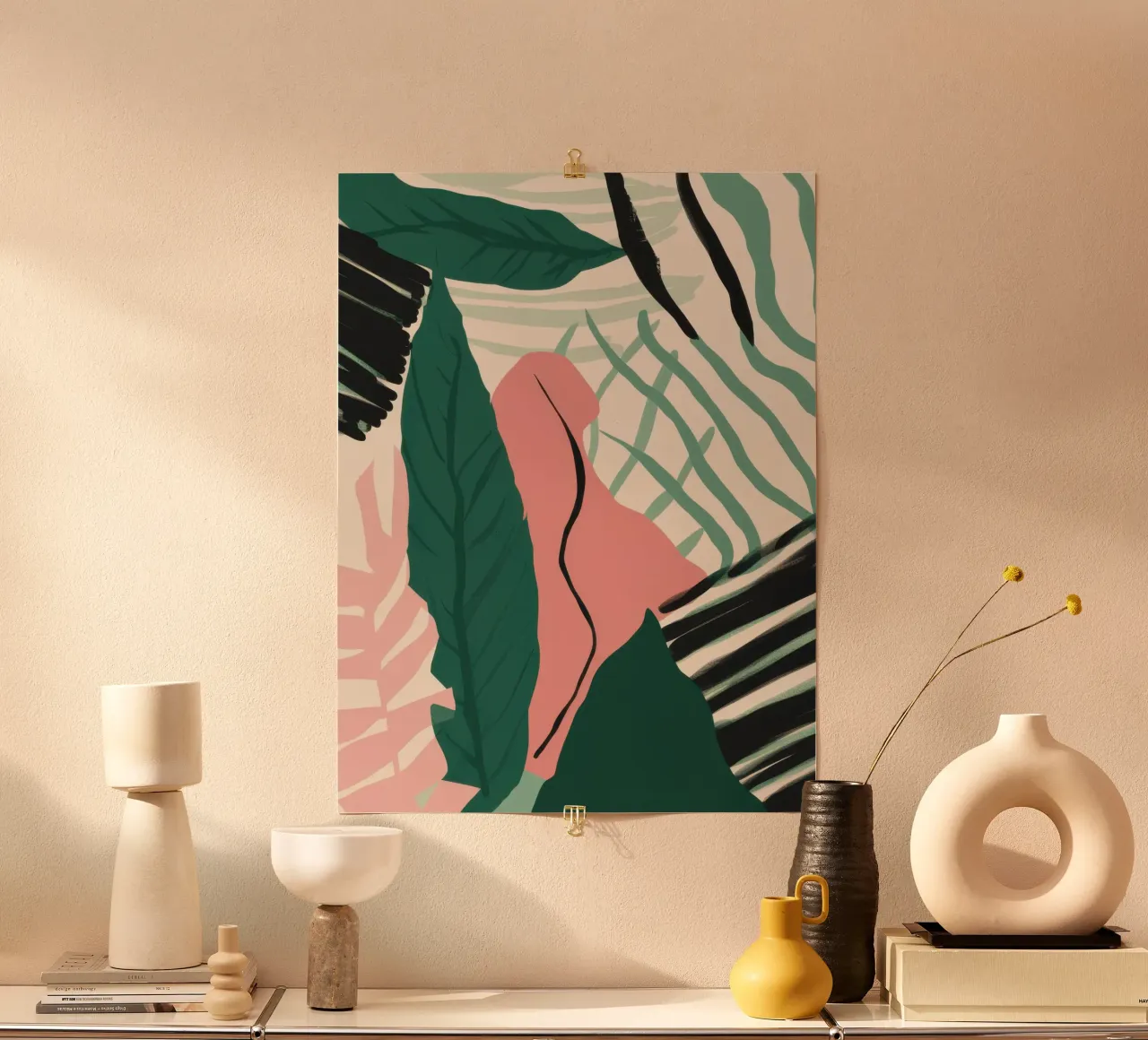 Frammenti di giungla geometrica poster da Echo Saber