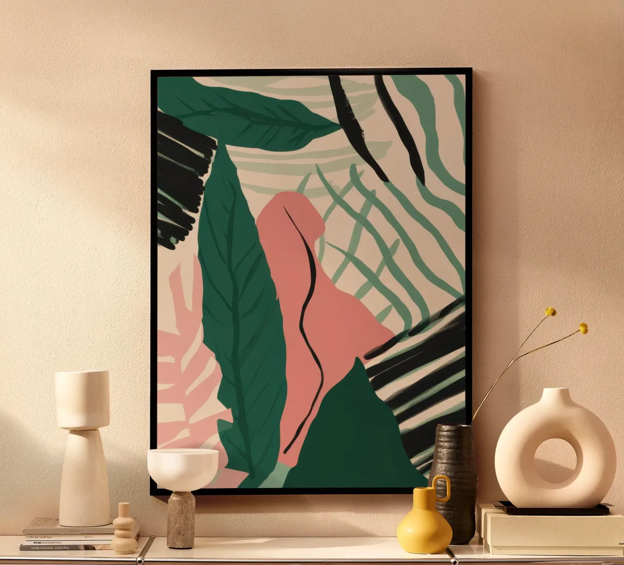 Frammenti di giungla geometrica poster da Echo Saber