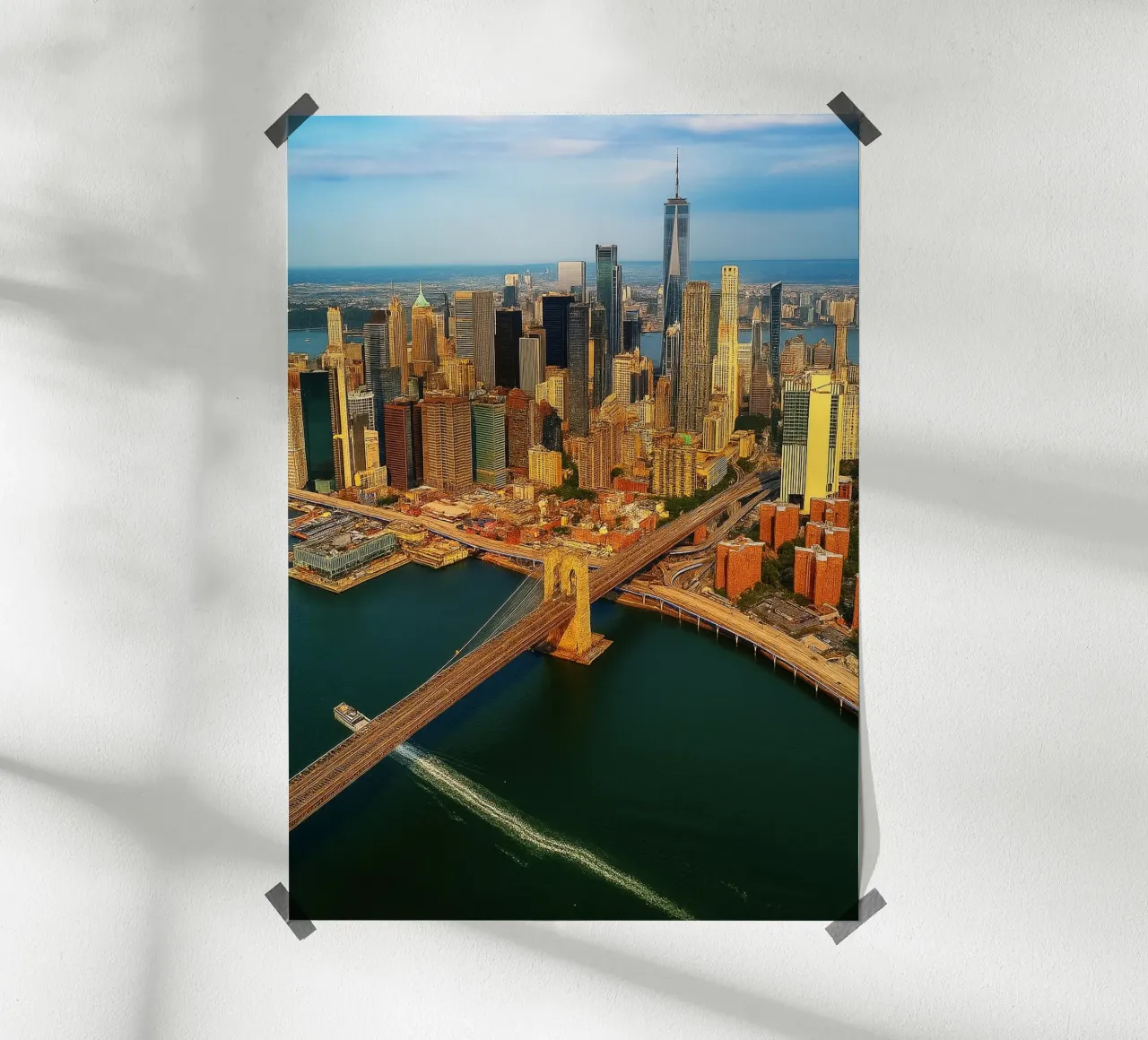 pont sur la mer vue rétro photographie poster de viantishop