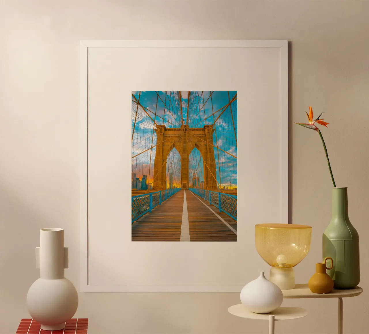 vue du pont photographie rétro poster de viantishop