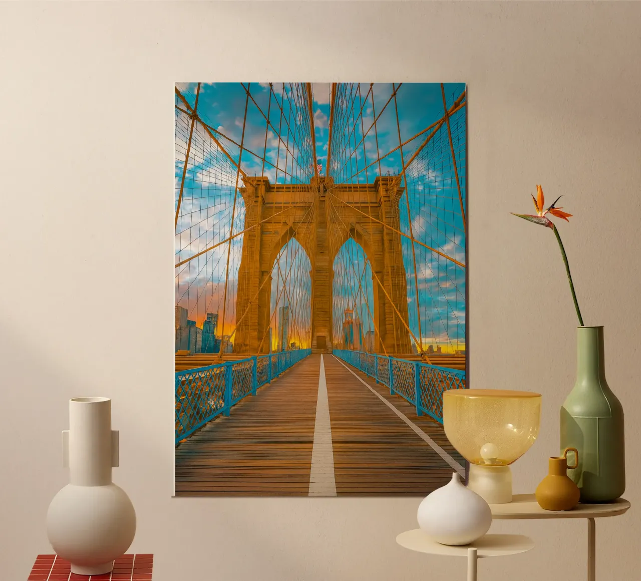 vue du pont photographie rétro poster de viantishop