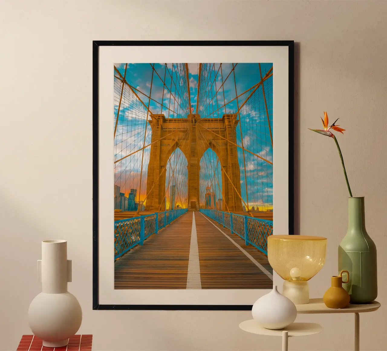 vue du pont photographie rétro poster de viantishop