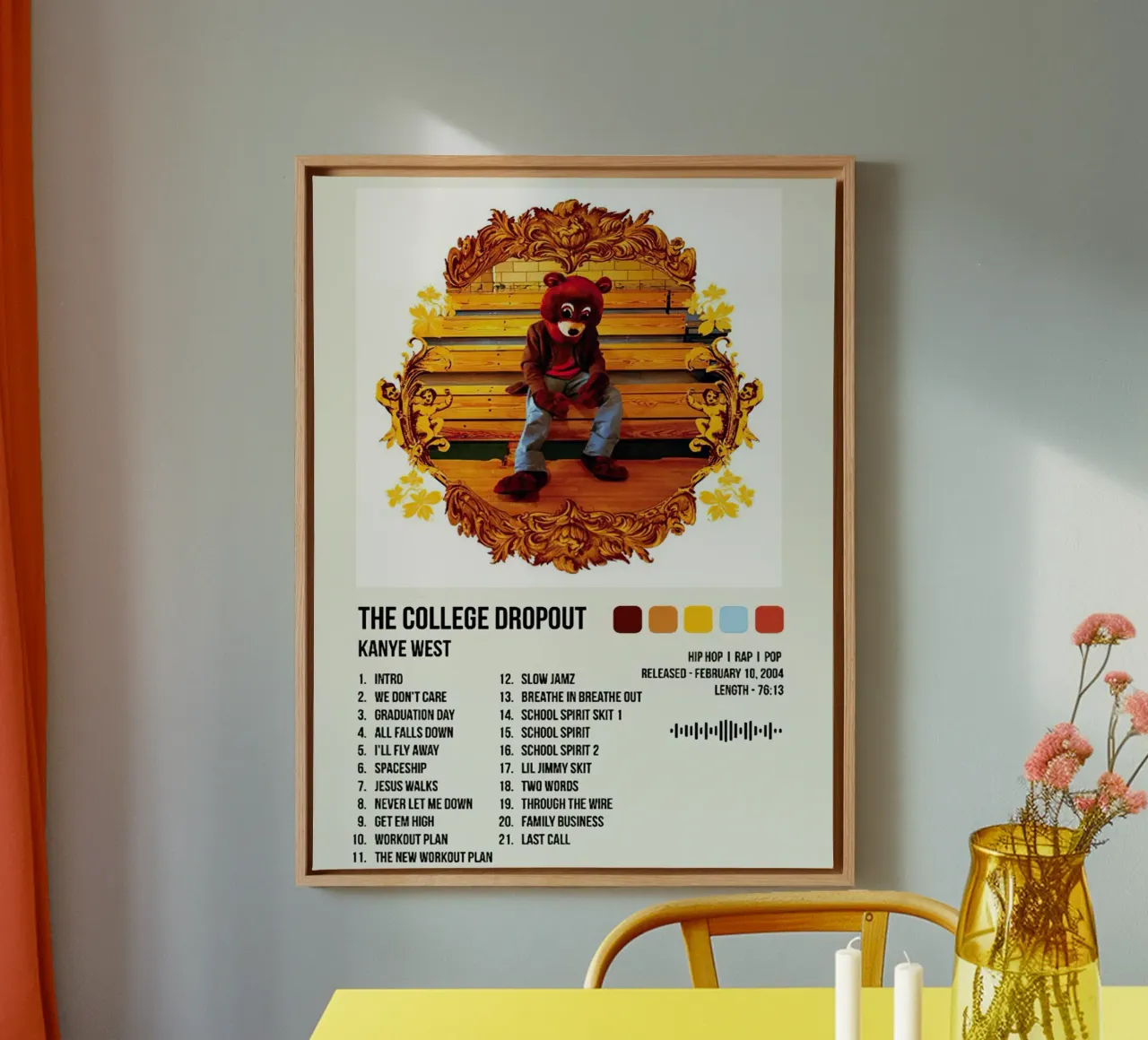 The College Dropout Kanye West tela con Cornice a cassetta da Roronoa7
