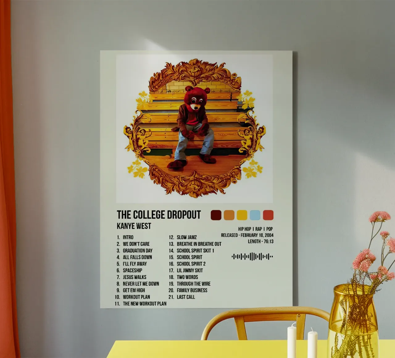 The College Dropout Kanye West tela con Cornice a cassetta da Roronoa7
