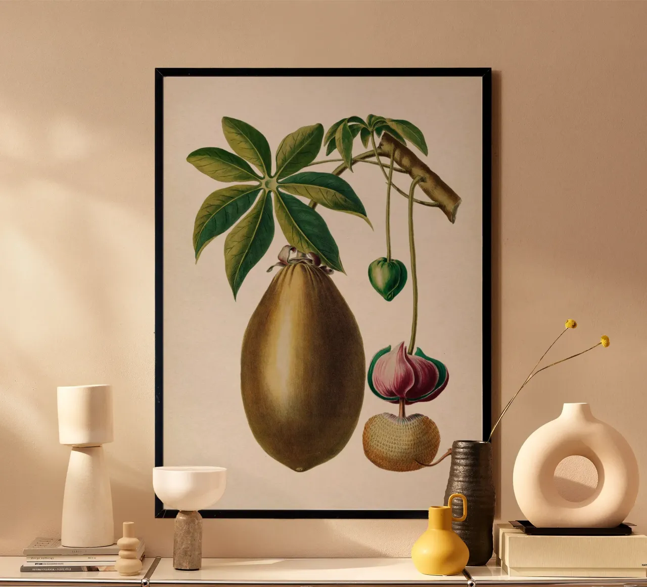 Vintage Denisse 3 Adansonia Digitata poster con telaio in alluminio da Vintage Print Collection