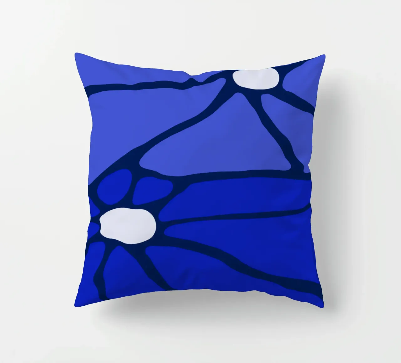 Indigo bloom cuscino da TijanaArtStudio88