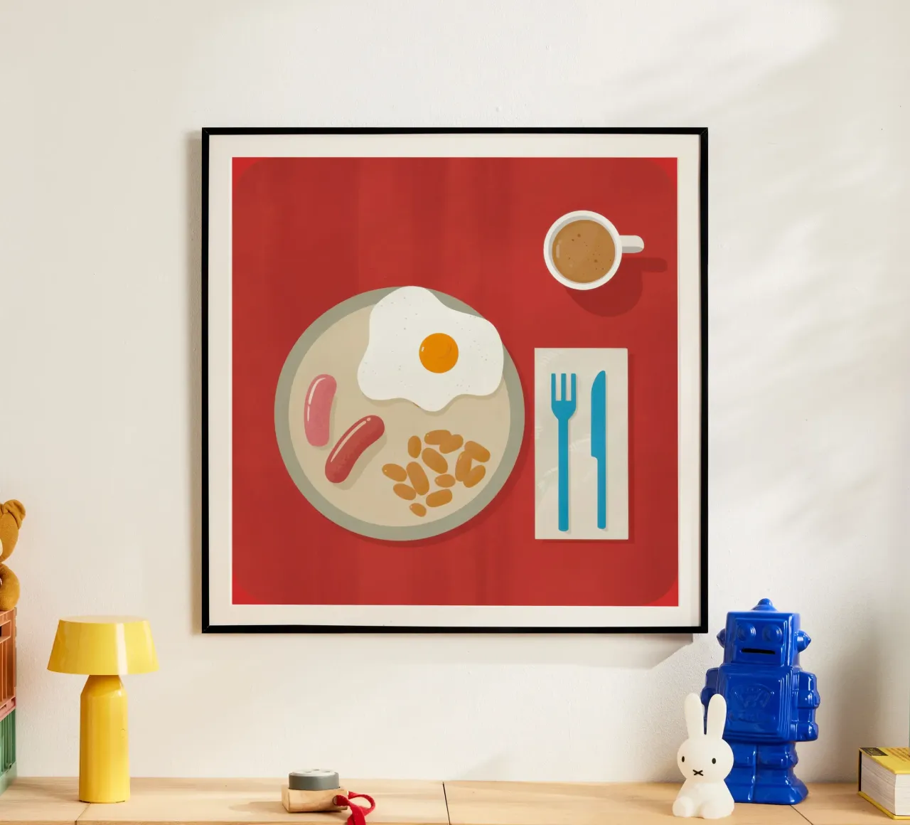 Colazione minimalista Flatlay poster da Echo Saber