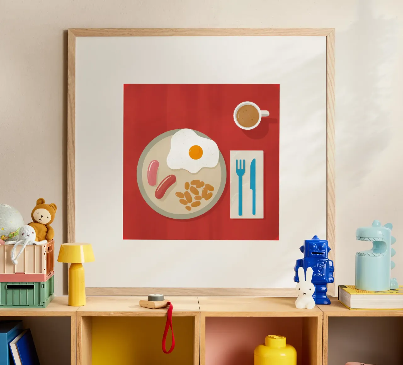 Colazione minimalista Flatlay poster da Echo Saber