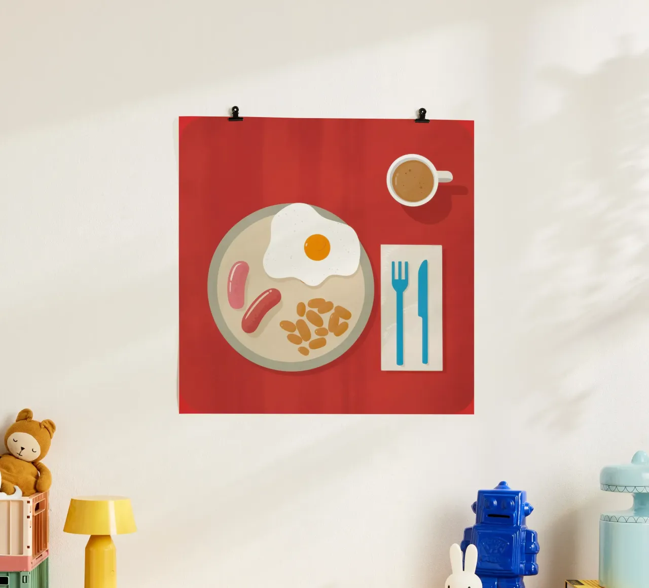 Colazione minimalista Flatlay poster da Echo Saber