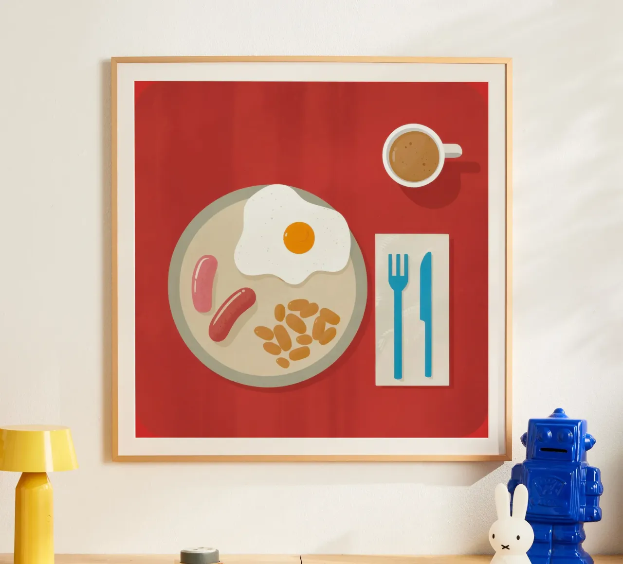 Colazione minimalista Flatlay poster da Echo Saber