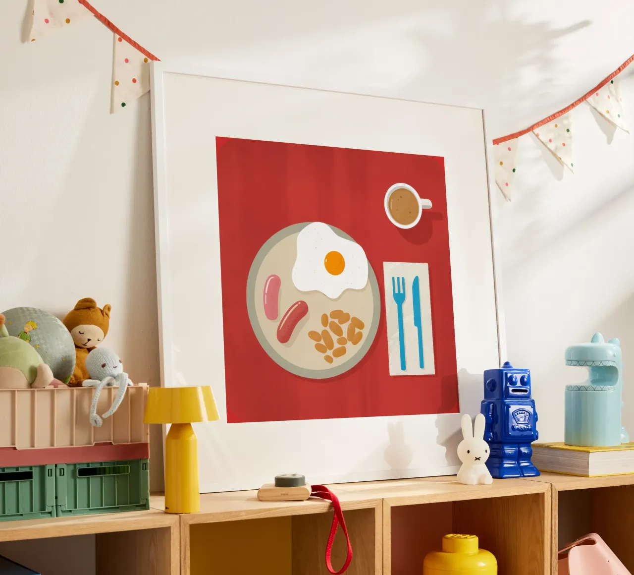 Colazione minimalista Flatlay poster da Echo Saber