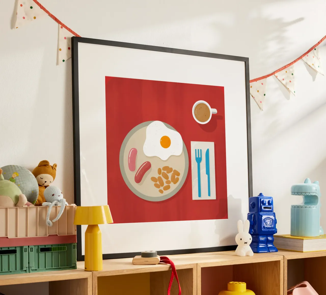 Colazione minimalista Flatlay poster da Echo Saber