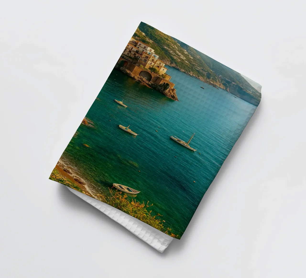 vue côtière photographie rétro torchon de viantishop