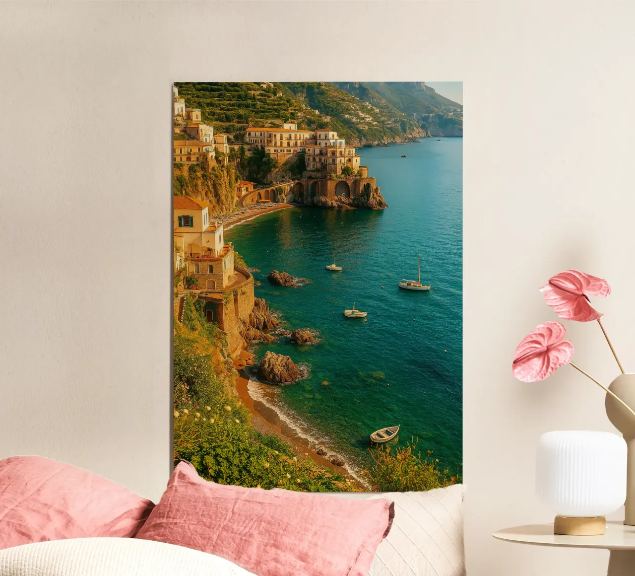 vue côtière photographie rétro poster de viantishop