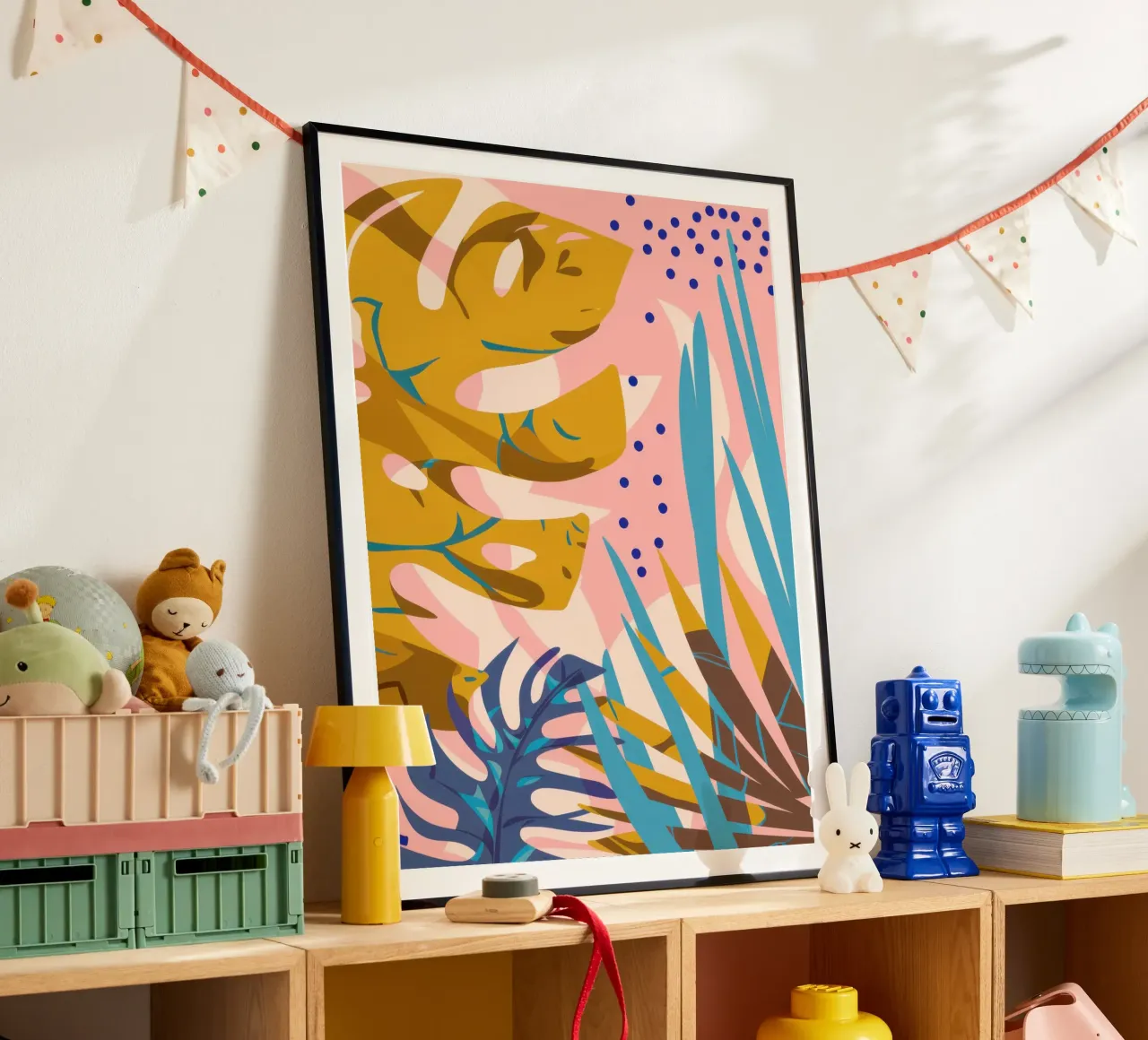 Monstera Pop Art poster da Echo Saber