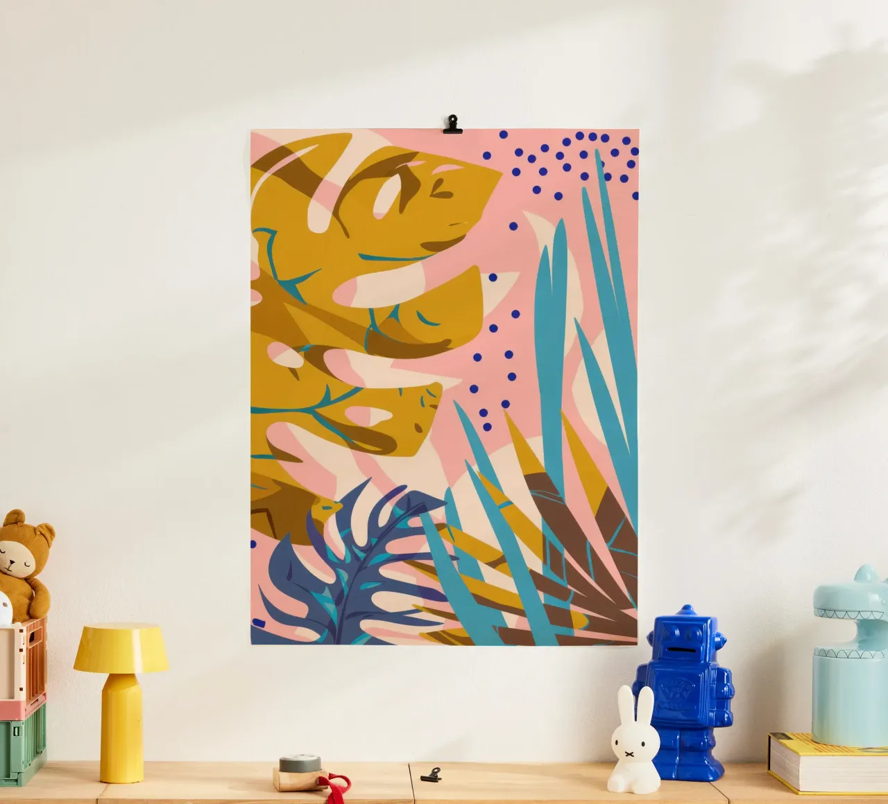 Monstera Pop Art poster da Echo Saber