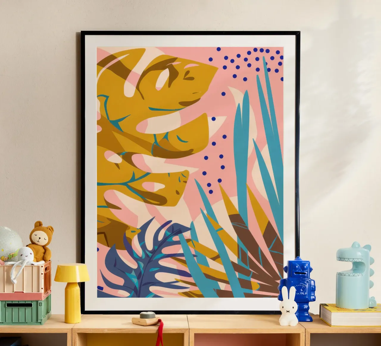 Monstera Pop Art poster da Echo Saber