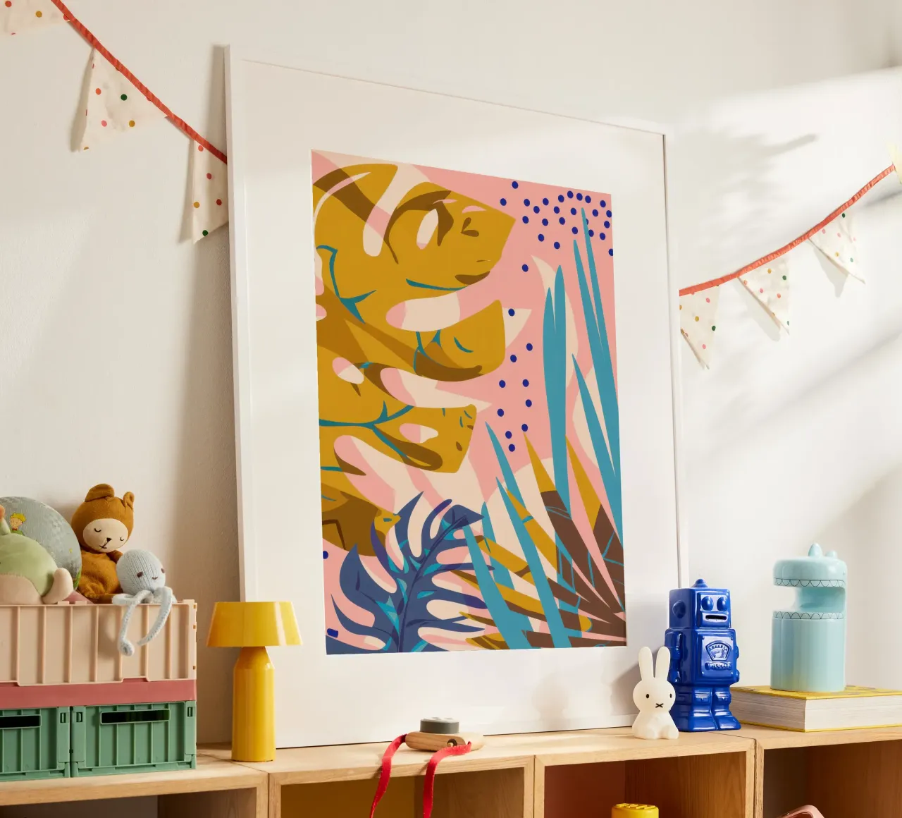 Monstera Pop Art poster da Echo Saber