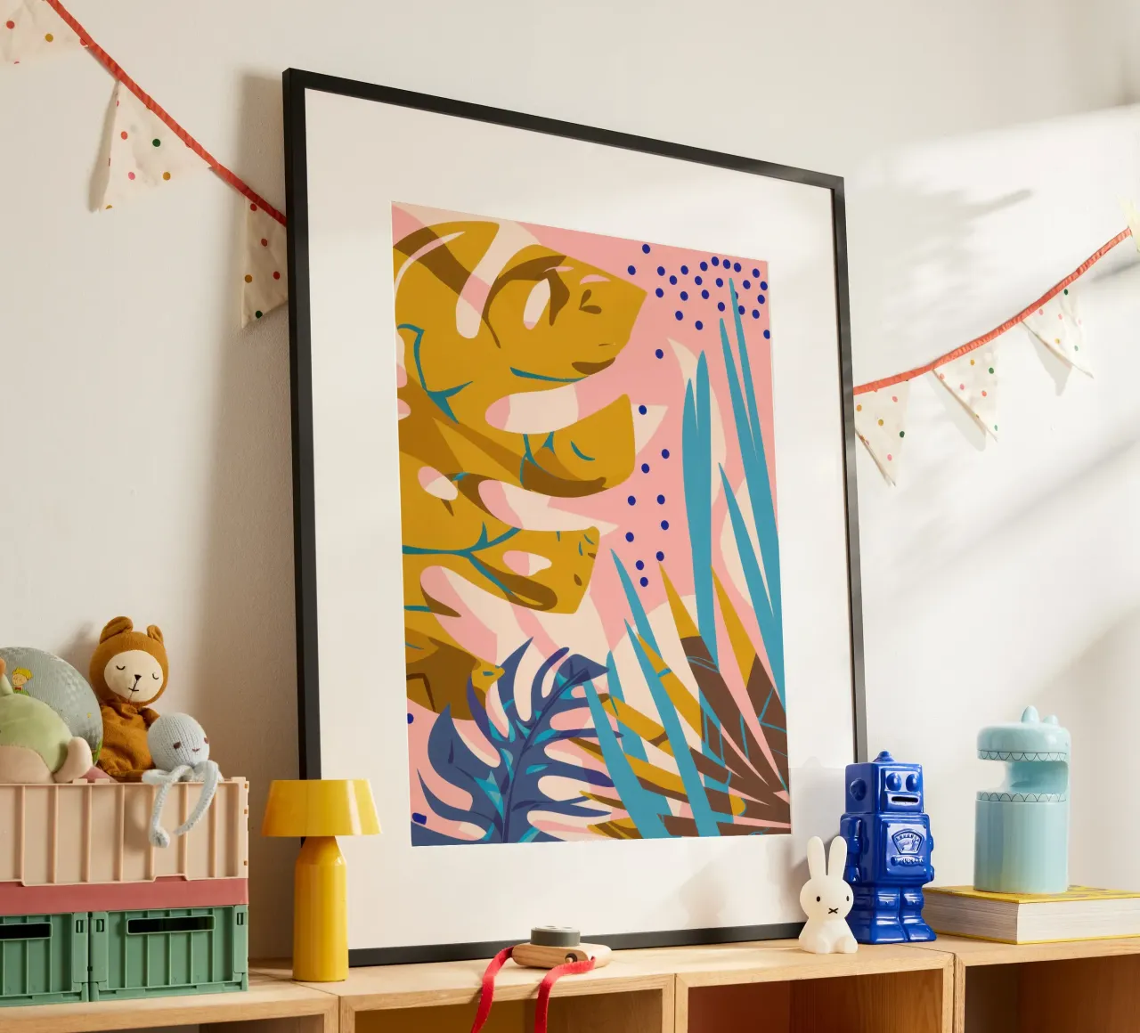 Monstera Pop Art poster da Echo Saber