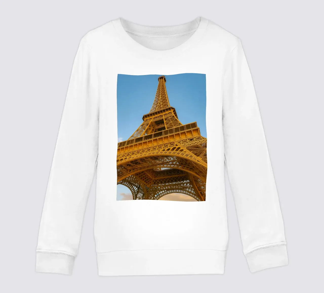 vue de la tour eiffel photographie retro sweat enfant de viantishop