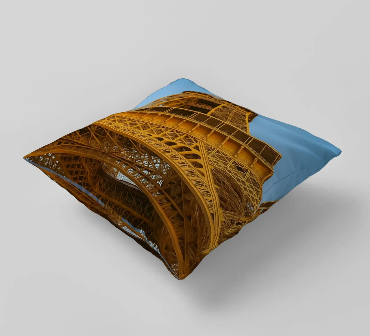 vue de la tour eiffel photographie retro coussin de viantishop
