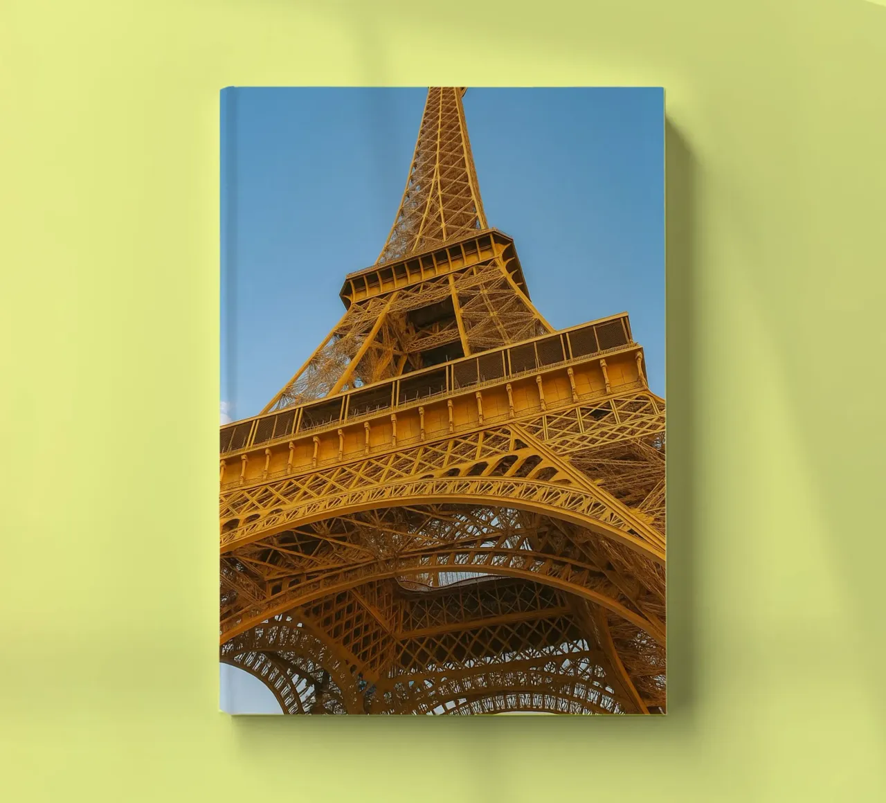 eiffel tower view retro photography notebook by viantishop