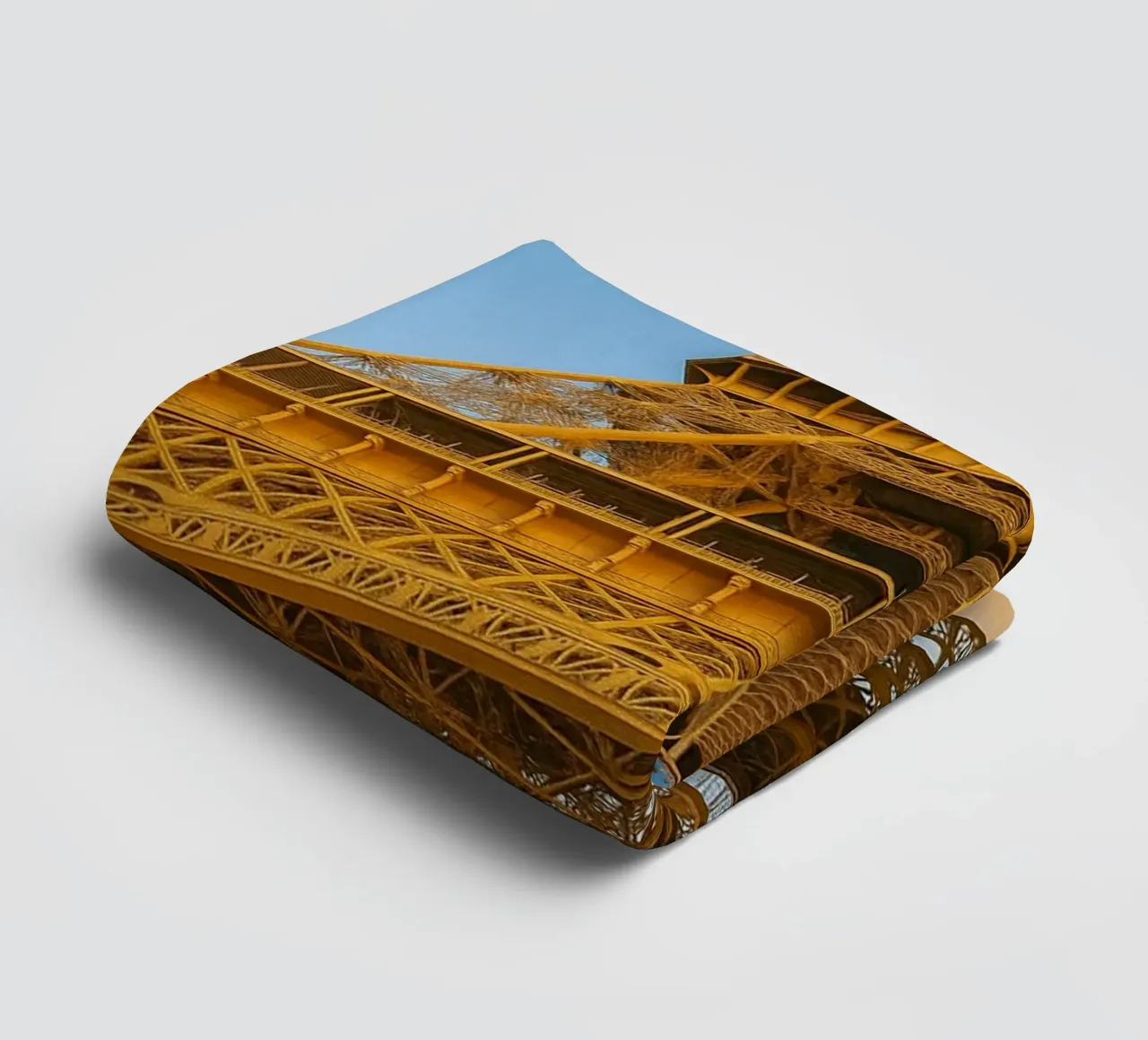 eiffel tower view retro photography towel by viantishop