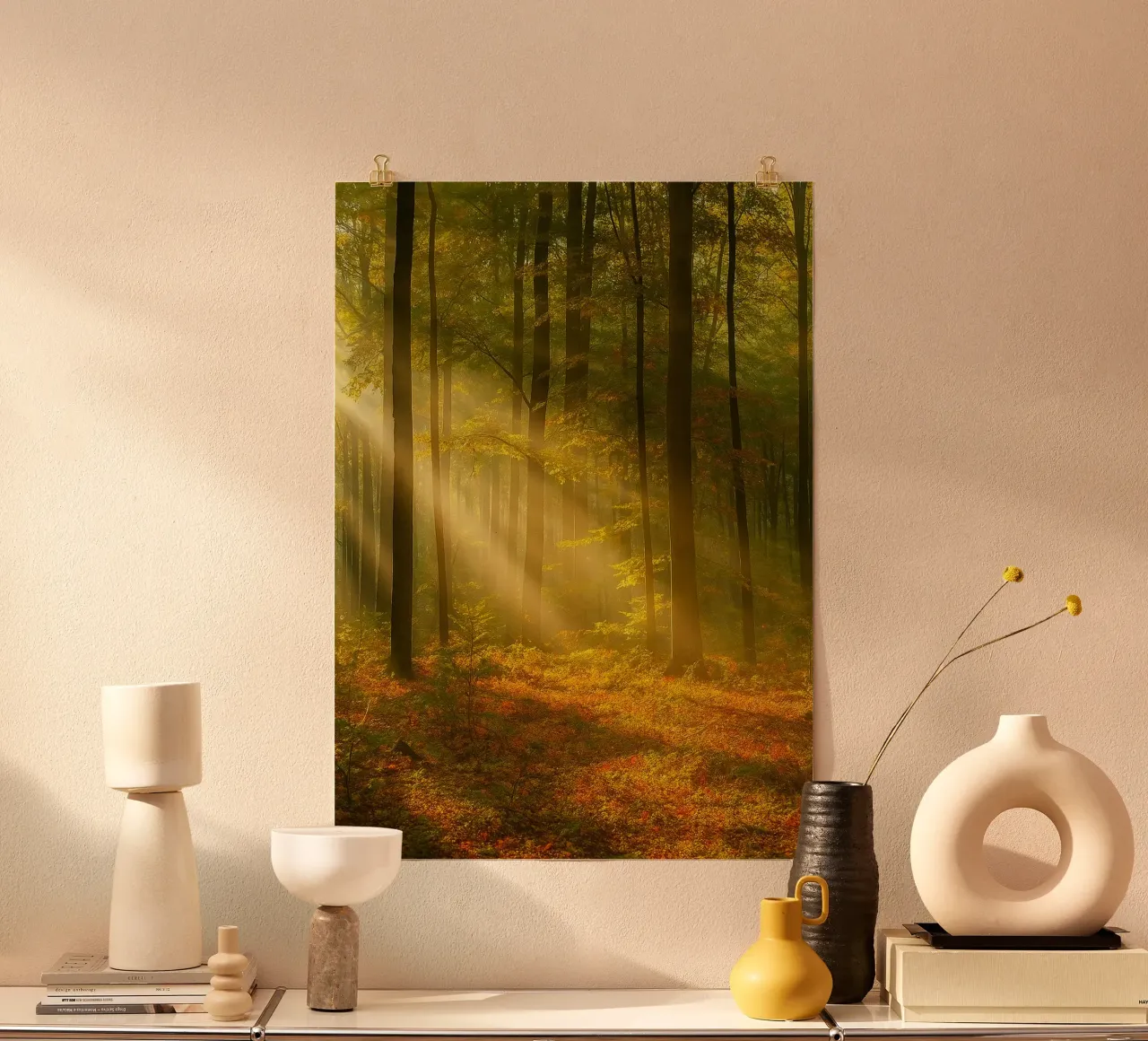 fotografia retro di forrest view poster da viantishop