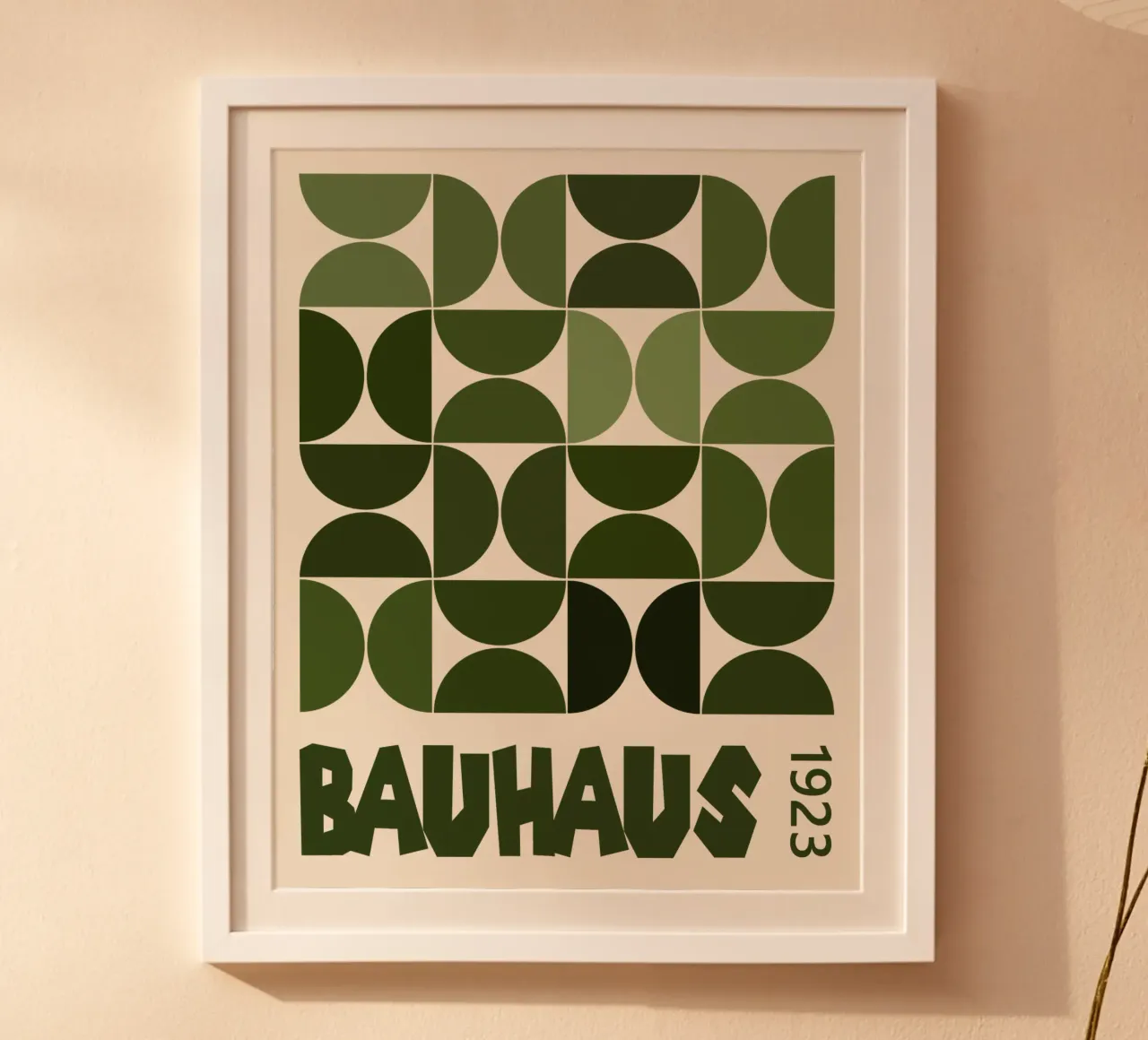 Sap green Bauhaus poster da TijanaArtStudio88