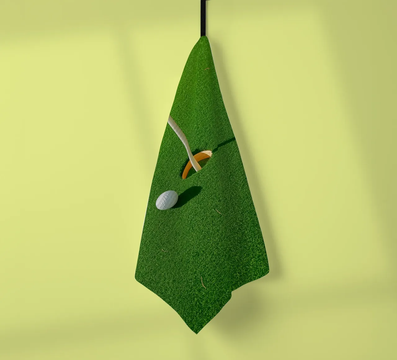 vue d'un trou de golf photographie rétro torchon de viantishop