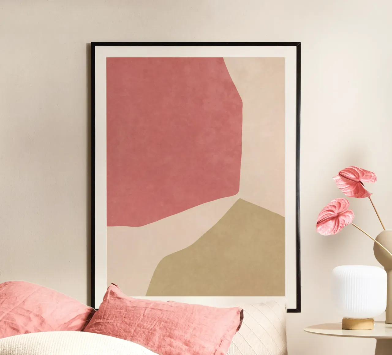 Pastello astratto I poster con telaio in legno da Raissa Oltmanns