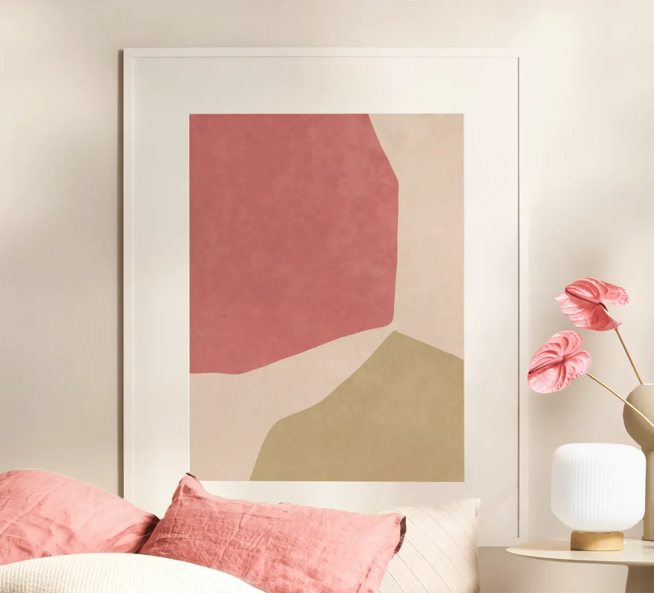 Pastello astratto I poster con telaio in legno da Raissa Oltmanns