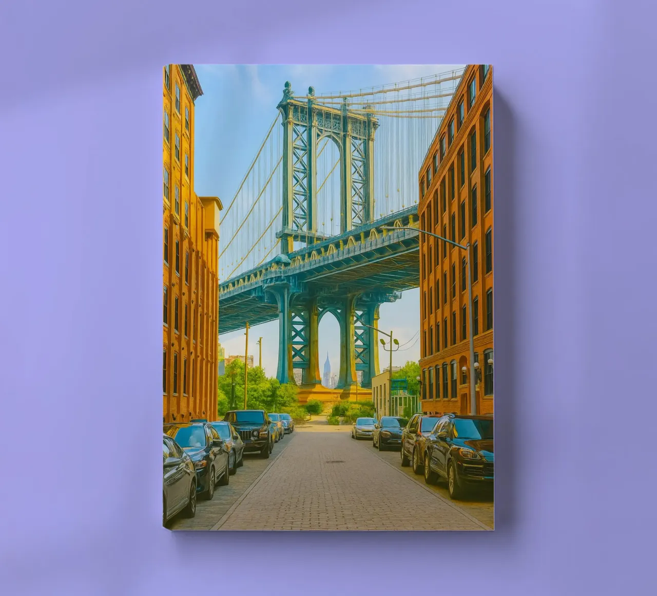 manhattan bridge view retro photography notebook by viantishop
