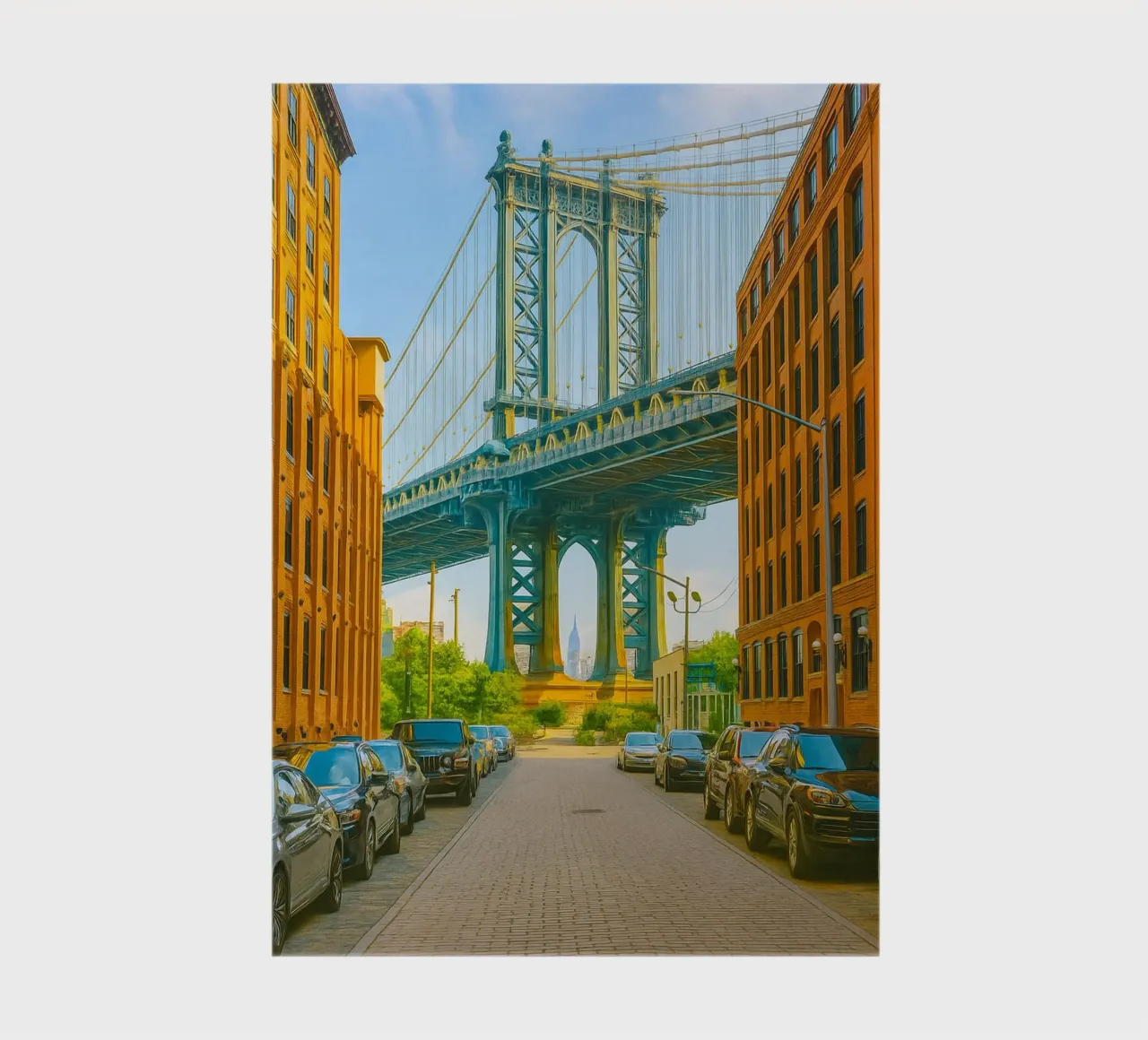 manhattan bridge view retro photography notebook by viantishop