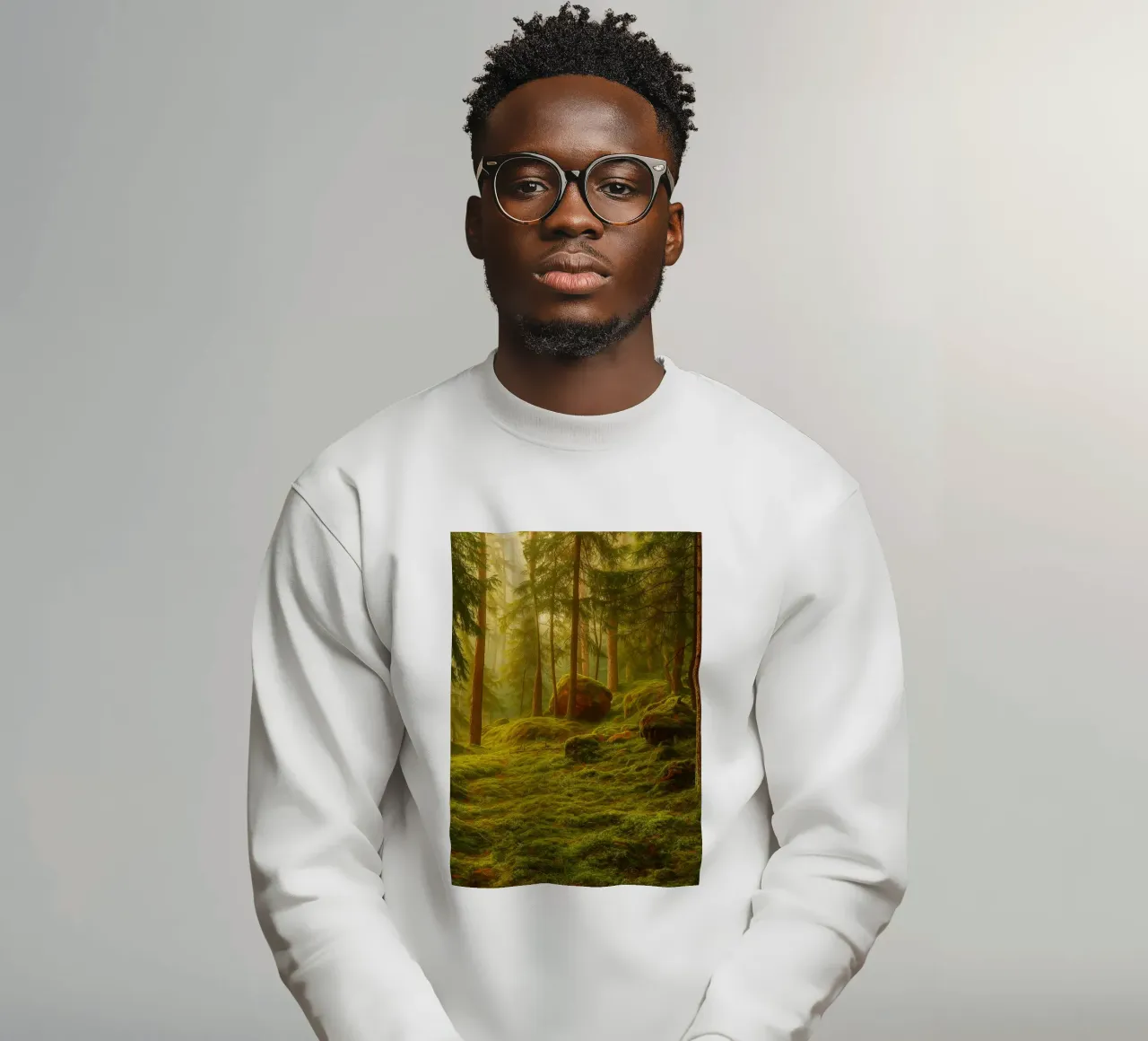 moost forrest view retro photography felpa da viantishop