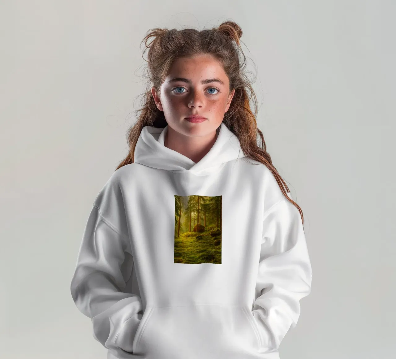 moost forrest view retro photography felpa bambino con cappuccio da viantishop