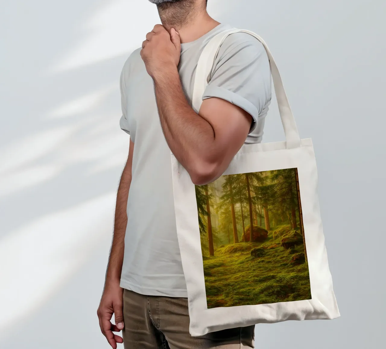 moost forrest view retro photography borsa in juta da viantishop